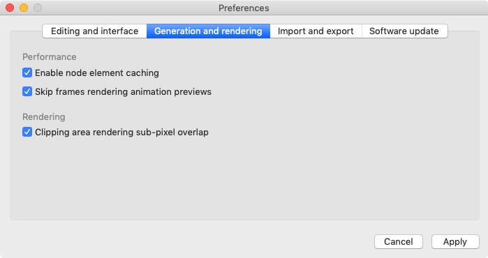 PatterNodes 2.2 : Generation and Rendering Preferences 