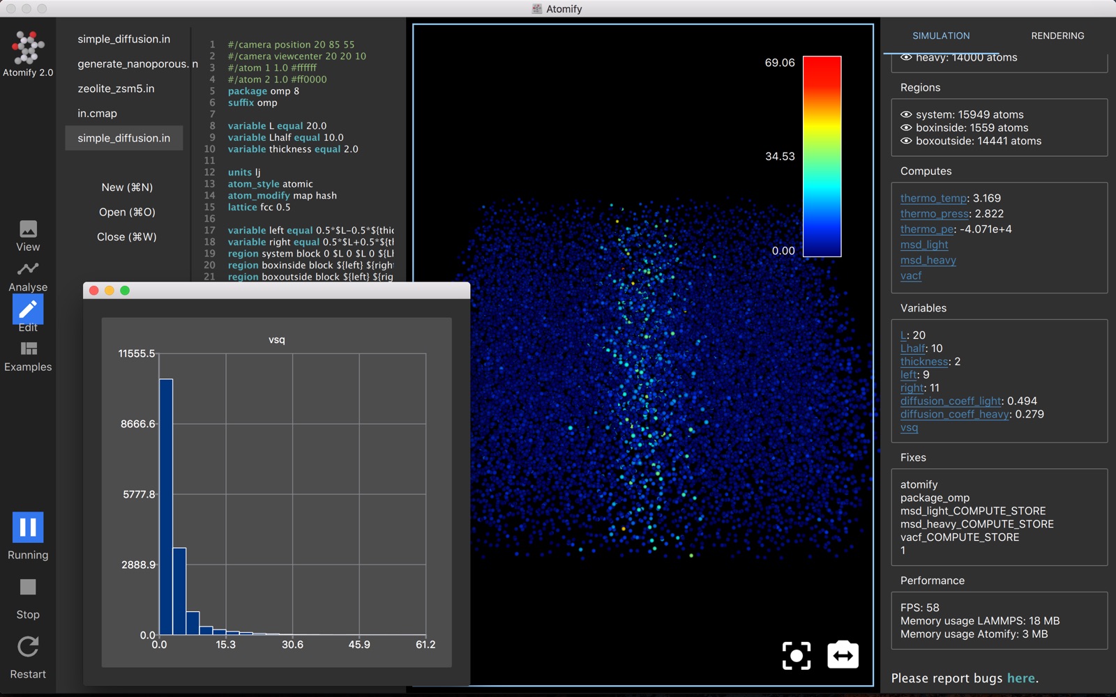 Atomify 2.1 : Main Window