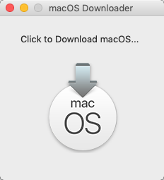 macOS Downloader 1.0 : Main Window