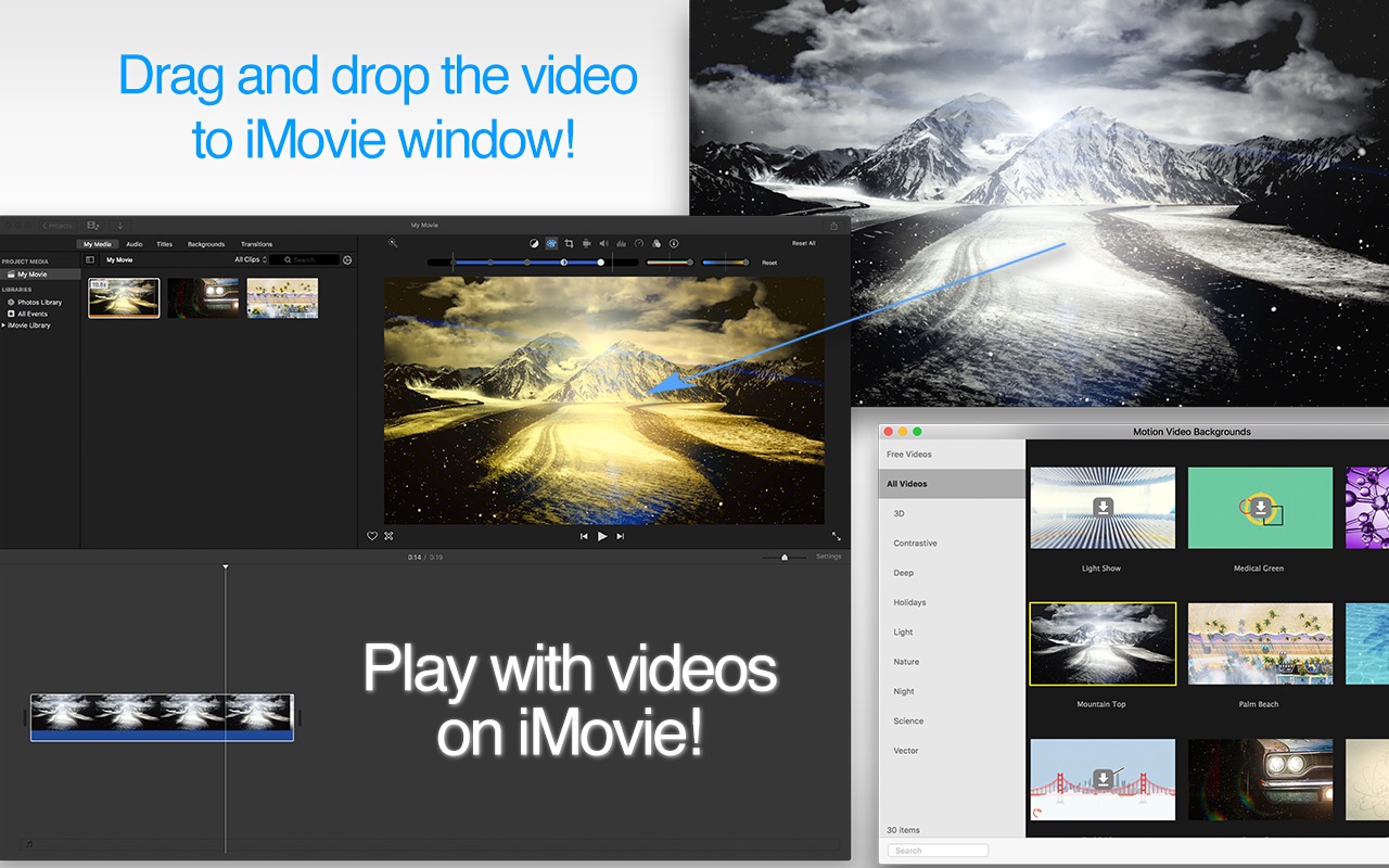 Motion Video Backgrounds 1.0 : Main Window