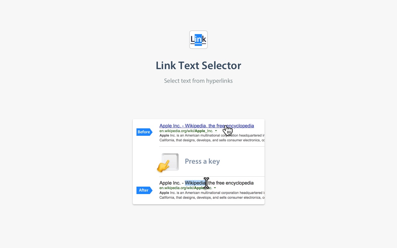 Link Text Selector 3.0 : Main Window