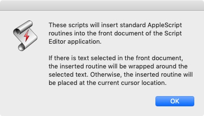FastScripts 2.8 : Apple Script Routines