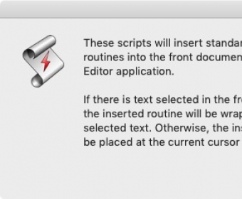 Apple Script Routines