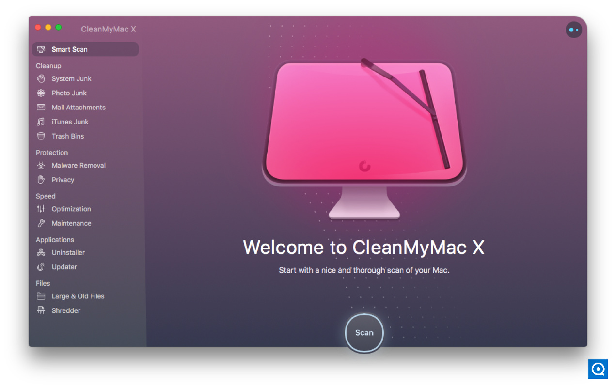 CleanMyMac () () 3.9 : Main window