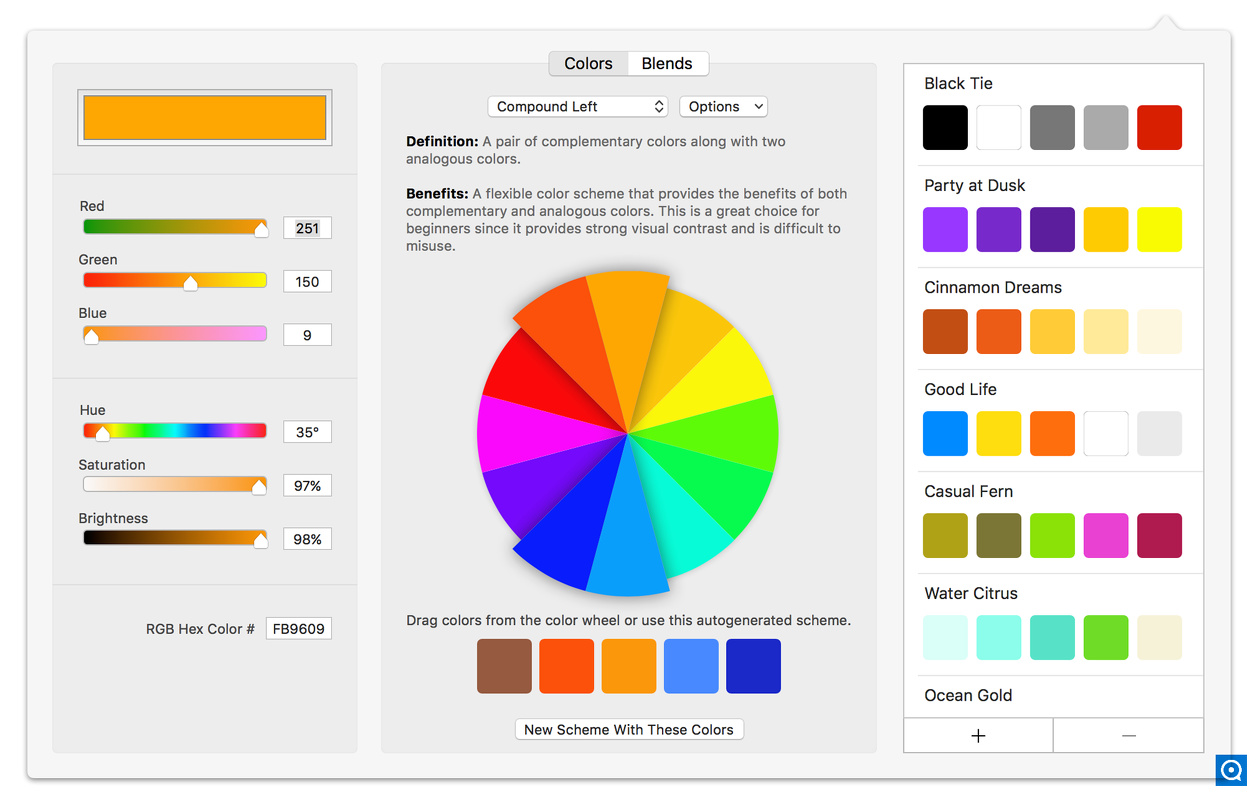 iScrapbook () 7.0 : Color wheel screenshot.