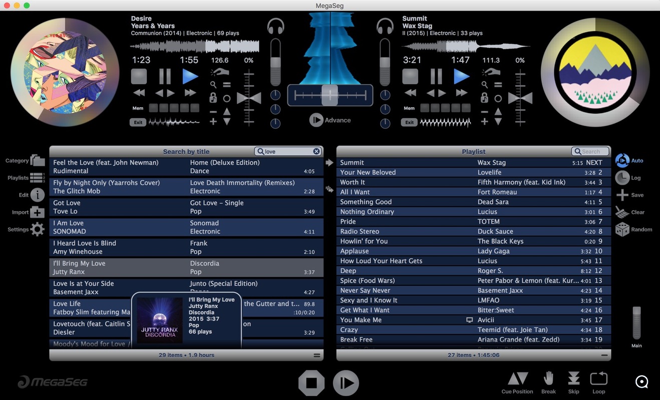 MegaSeg DJ Demo 6.0 : MegaSeg DJ Screenshot