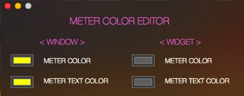 StatsWidget 2.1 : Meter Color Editor