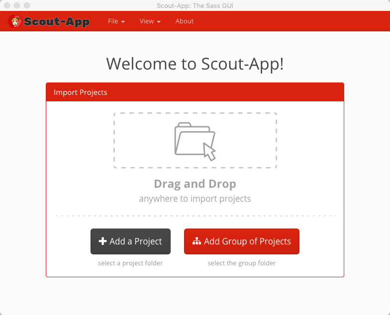 Scout-App 2.1 : Main Window