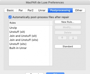 Postprocessing Preferences