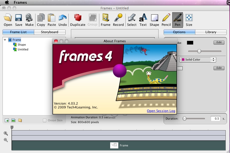 Frames 4 4.0 : Main window