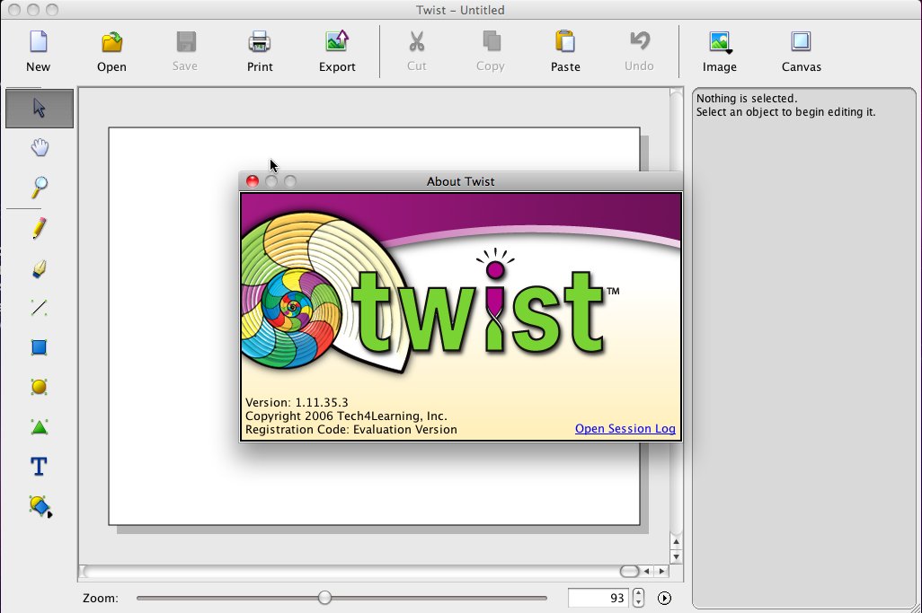 Twist 1.1 : Main window