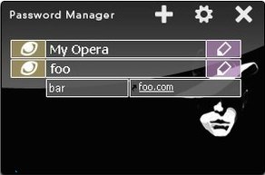Password Manager 1.4 : Main window