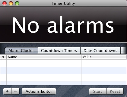 Timer Utility 4.0 : Main window