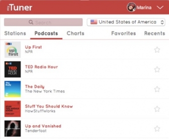Main Screen - Podcasts