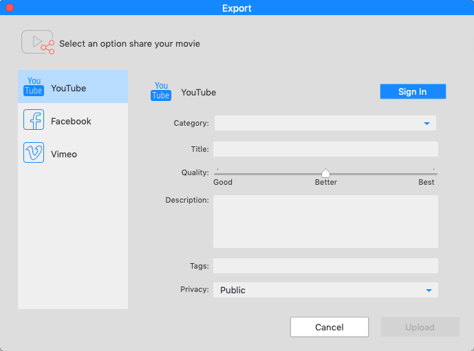 KeepVid Video Converter 2.0 : Export Window