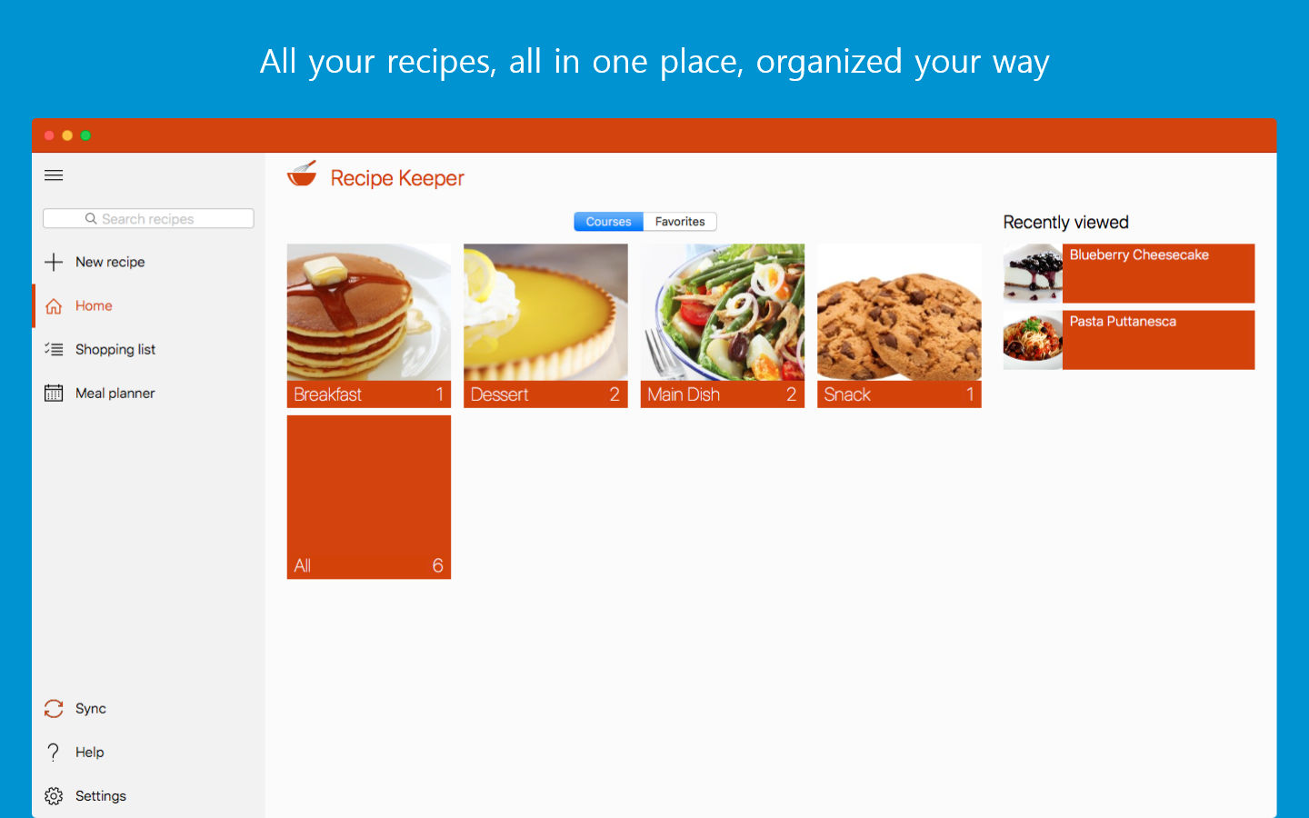 recipe organizer for mac free