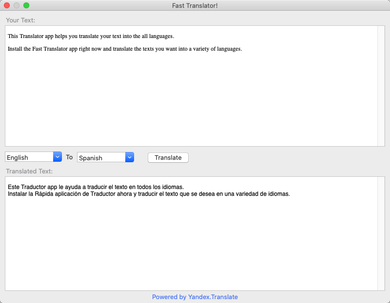 Fast Translator 1.7 : Add Text Window