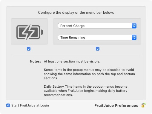 FruitJuice 2.0 : Preferences