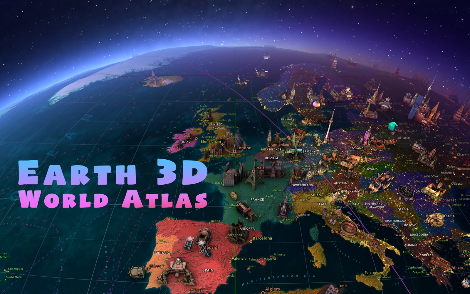 Earth 3D - World Atlas 6.2 : Main Window
