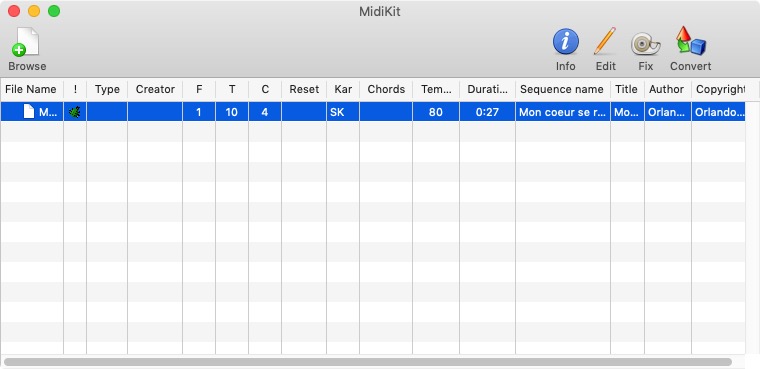 MidiKit 4.5 : Main Screen 
