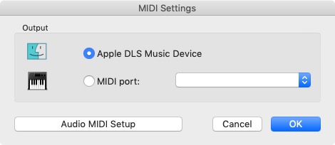 MidiKit 4.5 : MIDI Settings