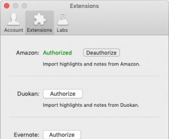 Extensions Preferences