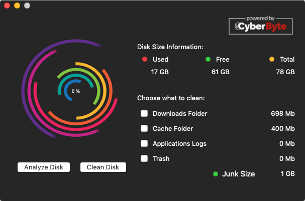 Disk Cleaner CB - Free Space 1.0 : Analyze Disk 