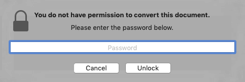 easyConverter 1.1 : Security Window