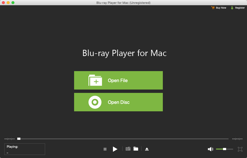 Blu-ray Player for Mac 1.1 : Main Window