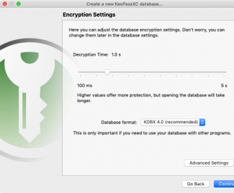 Encryption Settings