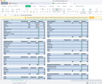 WPS Spreadsheets