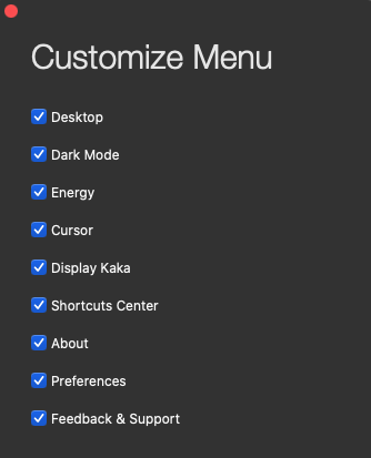 Kaka 1.1 : Customize window