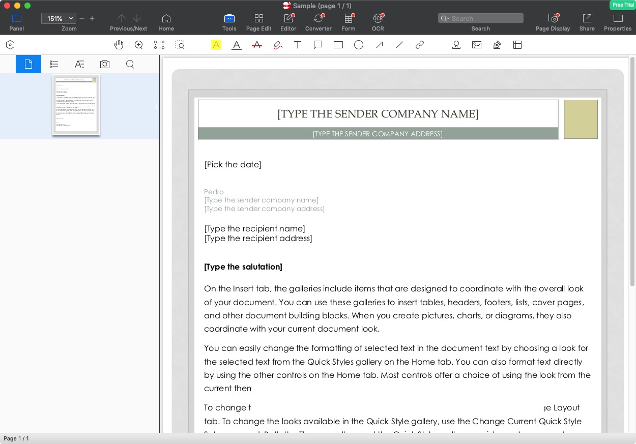 PDF Reader Pro 2.6 : Main Screen
