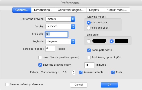 RealCADD 5.0 : General Preferences