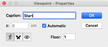 Room Arranger 9.5 : Viewpoint Properties