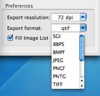 Export formats