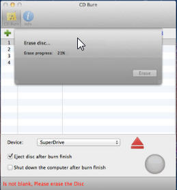 CD-Burn 2.0 : Main window