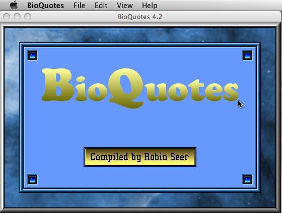 BioQuotes 4.2 : Main window