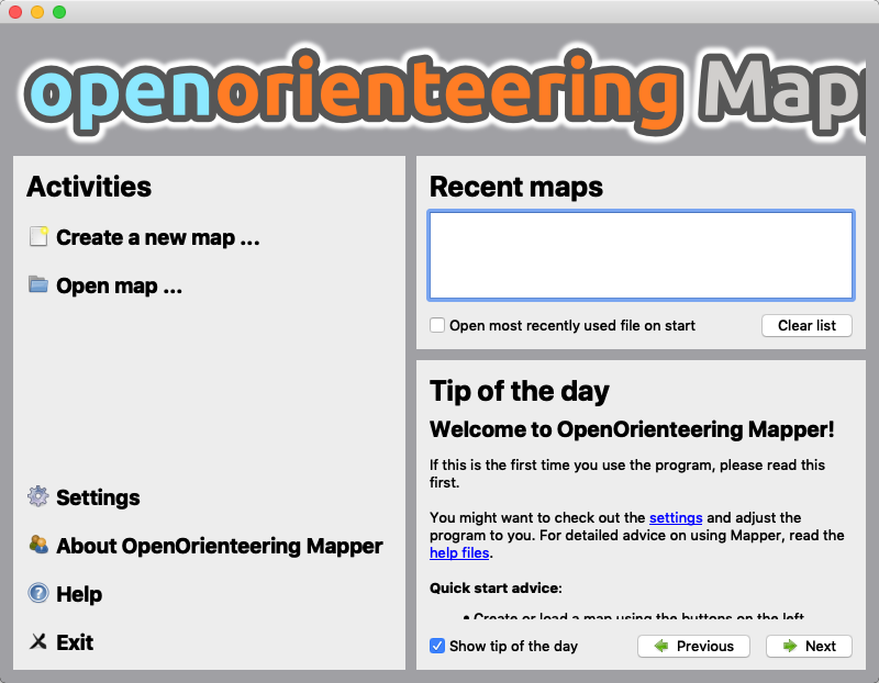 OpenOrienteering Mapper 0.8 : Main Window