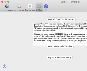 tunnelblick command line