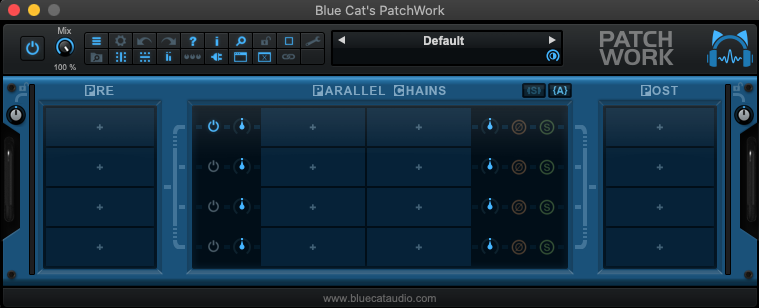 Blue Cat's PatchWork 2.4 : Main interface
