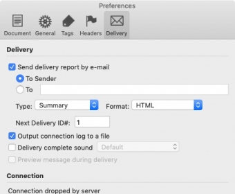 Delivery Preferences 