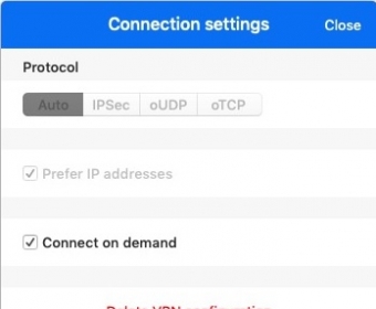 Connection Settings