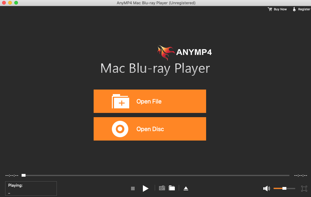 AnyMP4 Mac Blu-ray Player 6.3 : Main interface