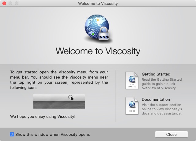 Viscosity 1.8 : Welcome