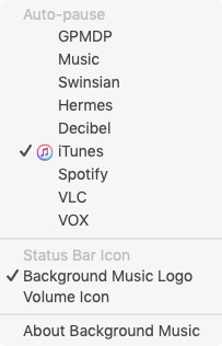 Background Music 0.3 : Preferences 