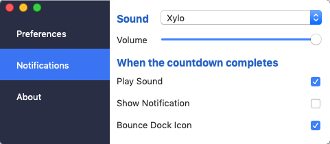 Smart Countdown Timer 1.3 : Notifications Options