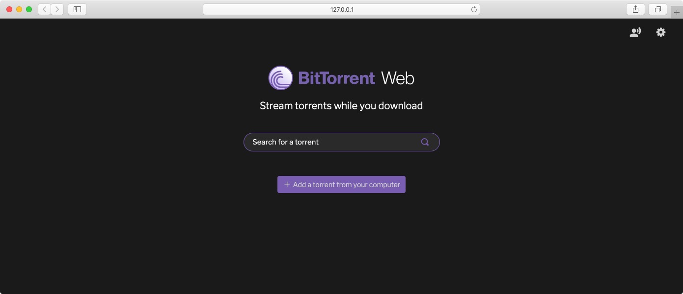 BitTorrent Web 1.0 : Search Page