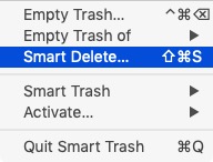 Smart Trash 2.1 : Menu