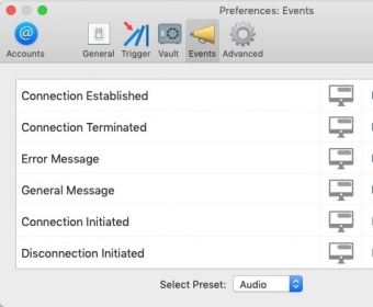 Events Preferences 